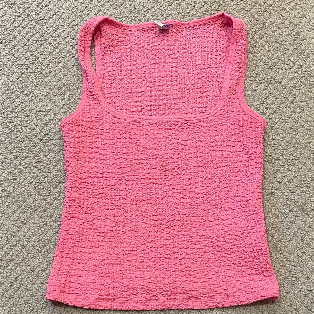Old Navy Coral Textured Tank Top